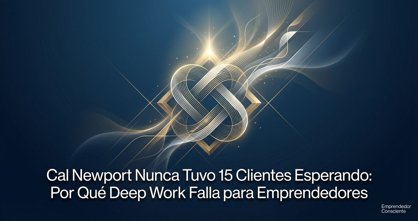 Cal Newport Nunca Tuvo 15 Clientes Esperando: Por Qué Deep Work Falla para Emprendedores