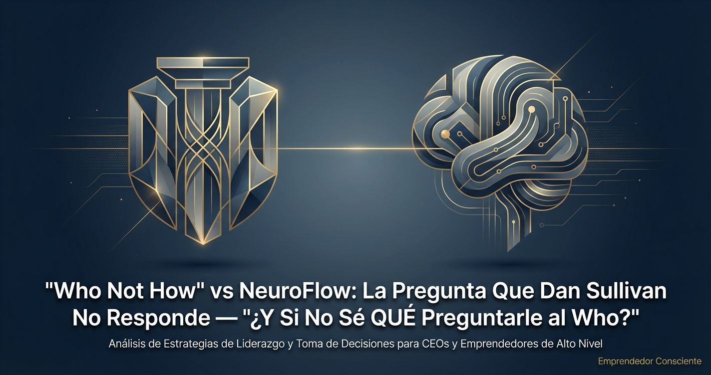 "Who Not How" vs NeuroFlow: La Pregunta Que Dan Sullivan No Responde — "¿Y Si No Sé QUÉ Preguntarle al Who?"
